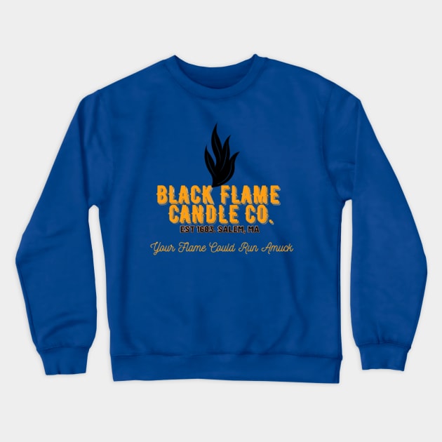 Black Flame Candle Crewneck Sweatshirt by pixiedustparadise